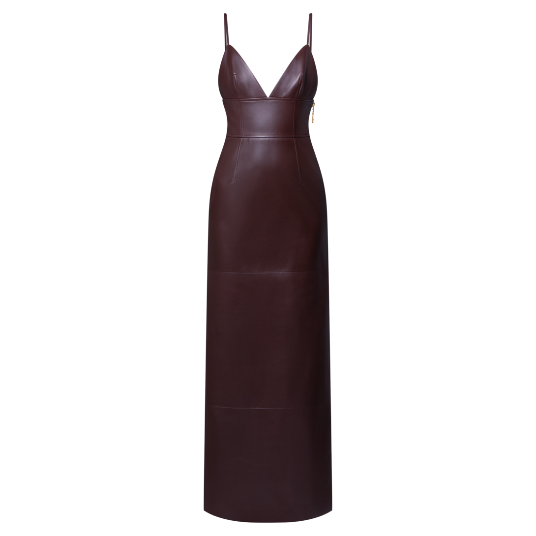 Long V-Neck Zipped Dress - Ready-to-Wear | LOUIS VUITTON